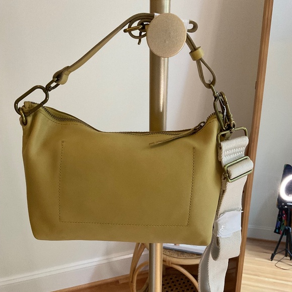 The Leather Carabiner Crossbody Sling Bag Gilded Moss NWT - Picture 5 of 11